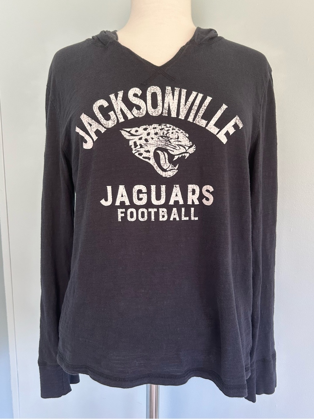 OTC Jacksonville Jaguars NFL Football Women’s Hoodie Shirt Sz L - Dark Gray